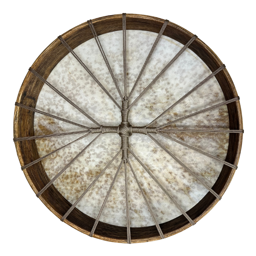 Spirit Drums of the North – Spotted Goat Skin Drum 20"