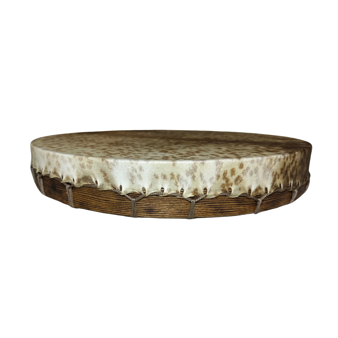 Spirit Drums of the North – Spotted Goat Skin Drum 20"