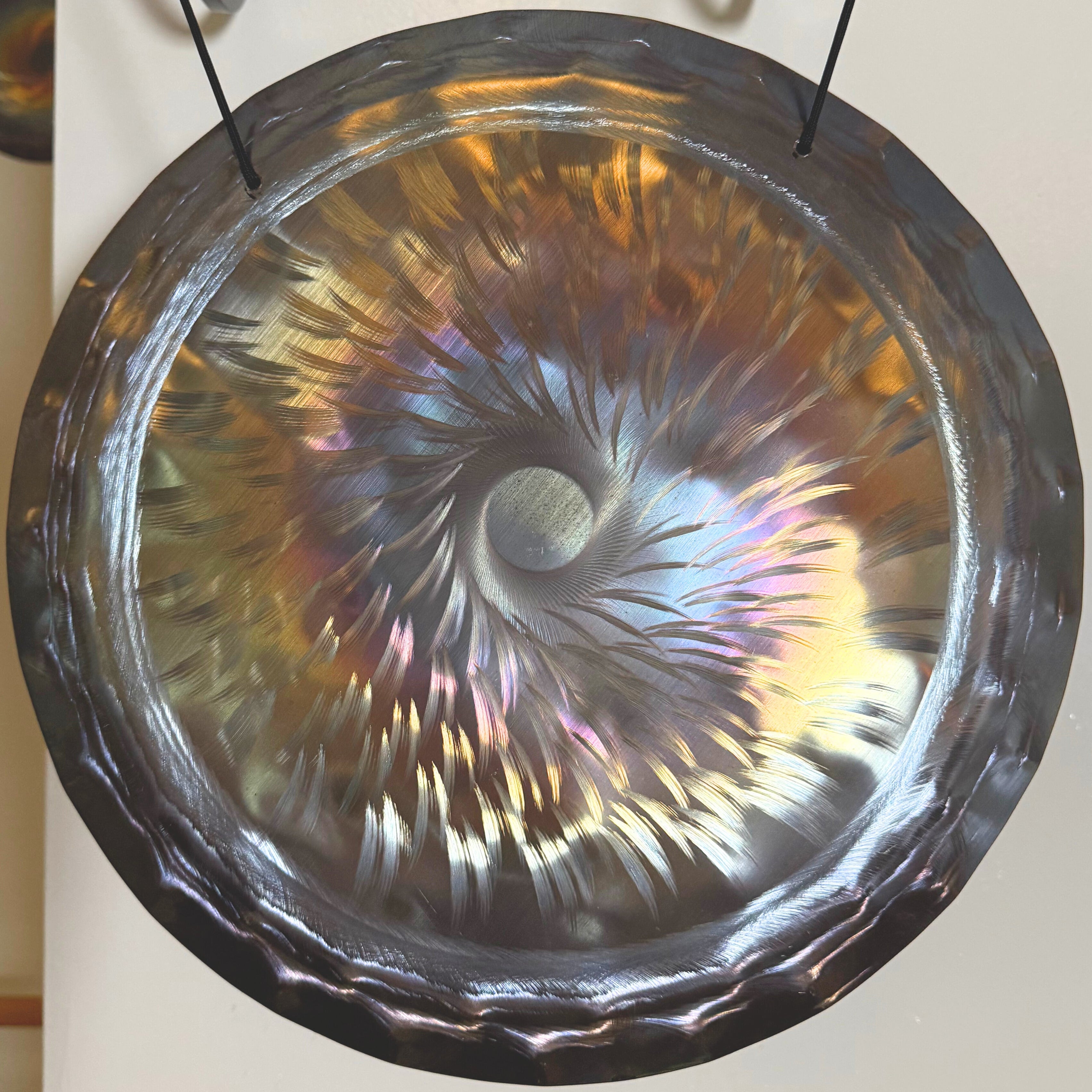 Grotta Sonora 15″/40cm Nickel Silver Handheld Gong (Vortex)