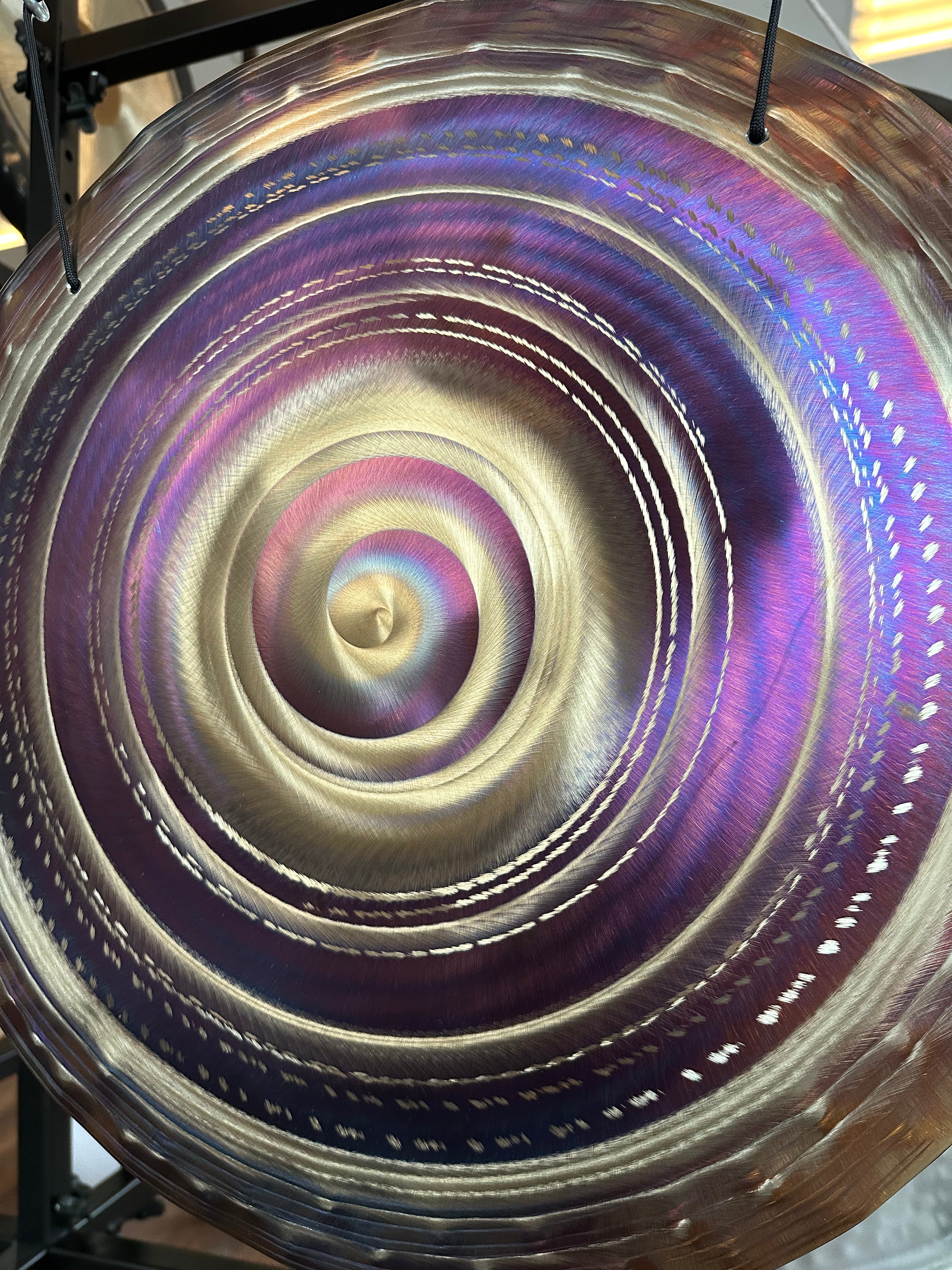 Grotta Sonora - 19”/48cm Handheld Gong (Mandala of Light)