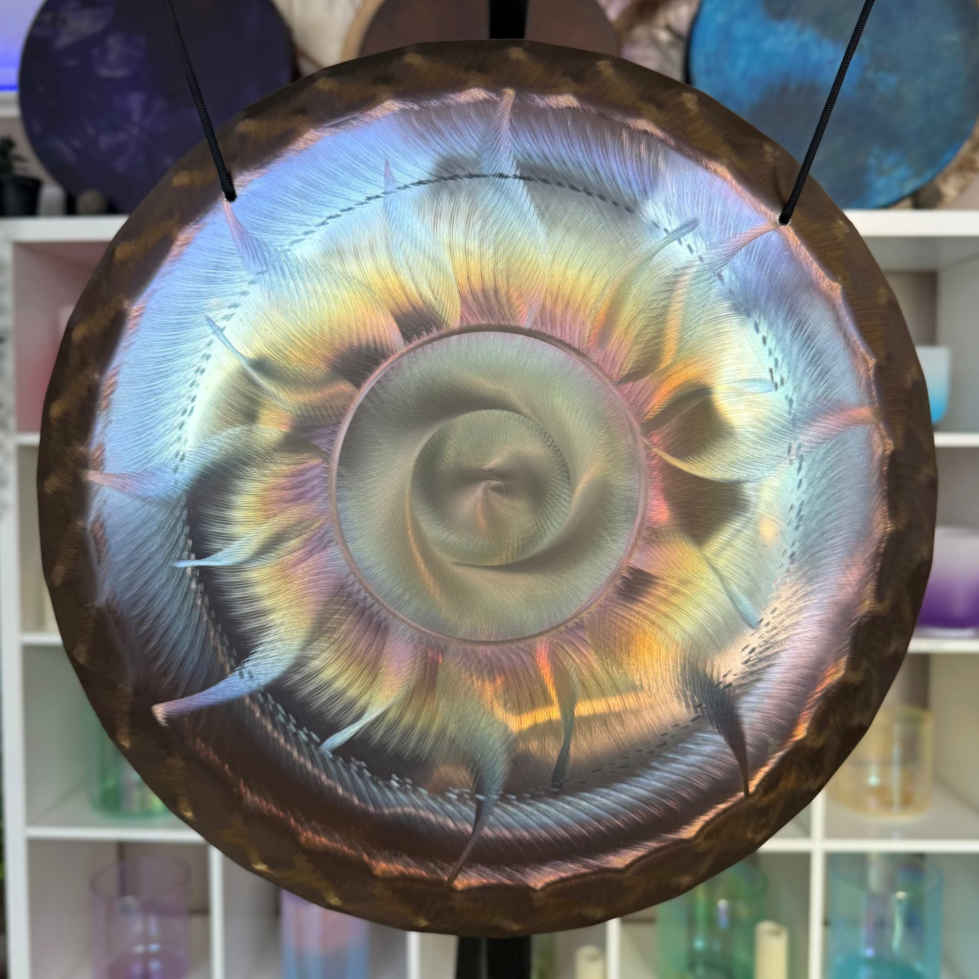 Grotta Sonora - 15" Nickel Silver Gong (Pearl Lotus)