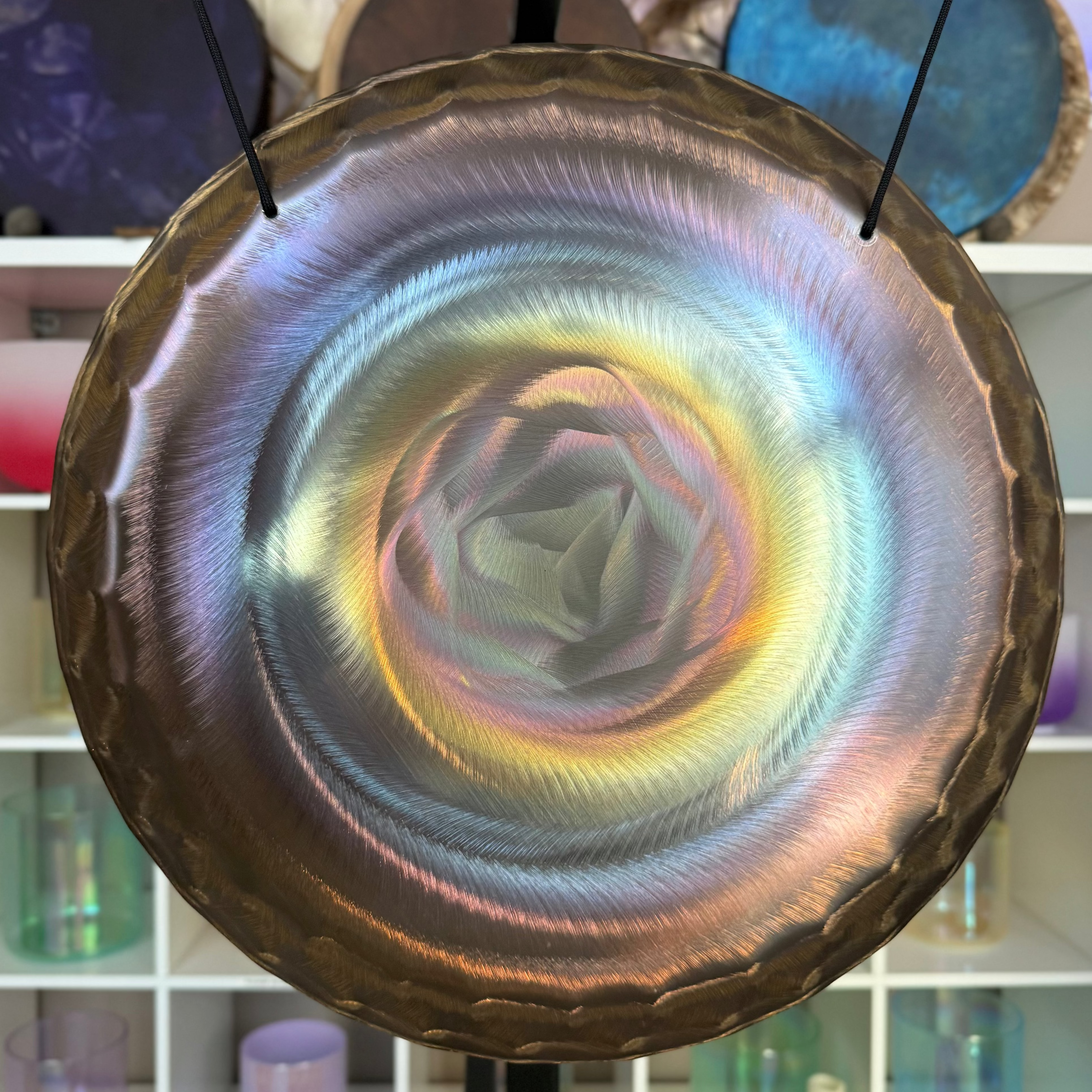 Grotta Sonora - 15" Nickel Silver Gong (Rainbow Rose)
