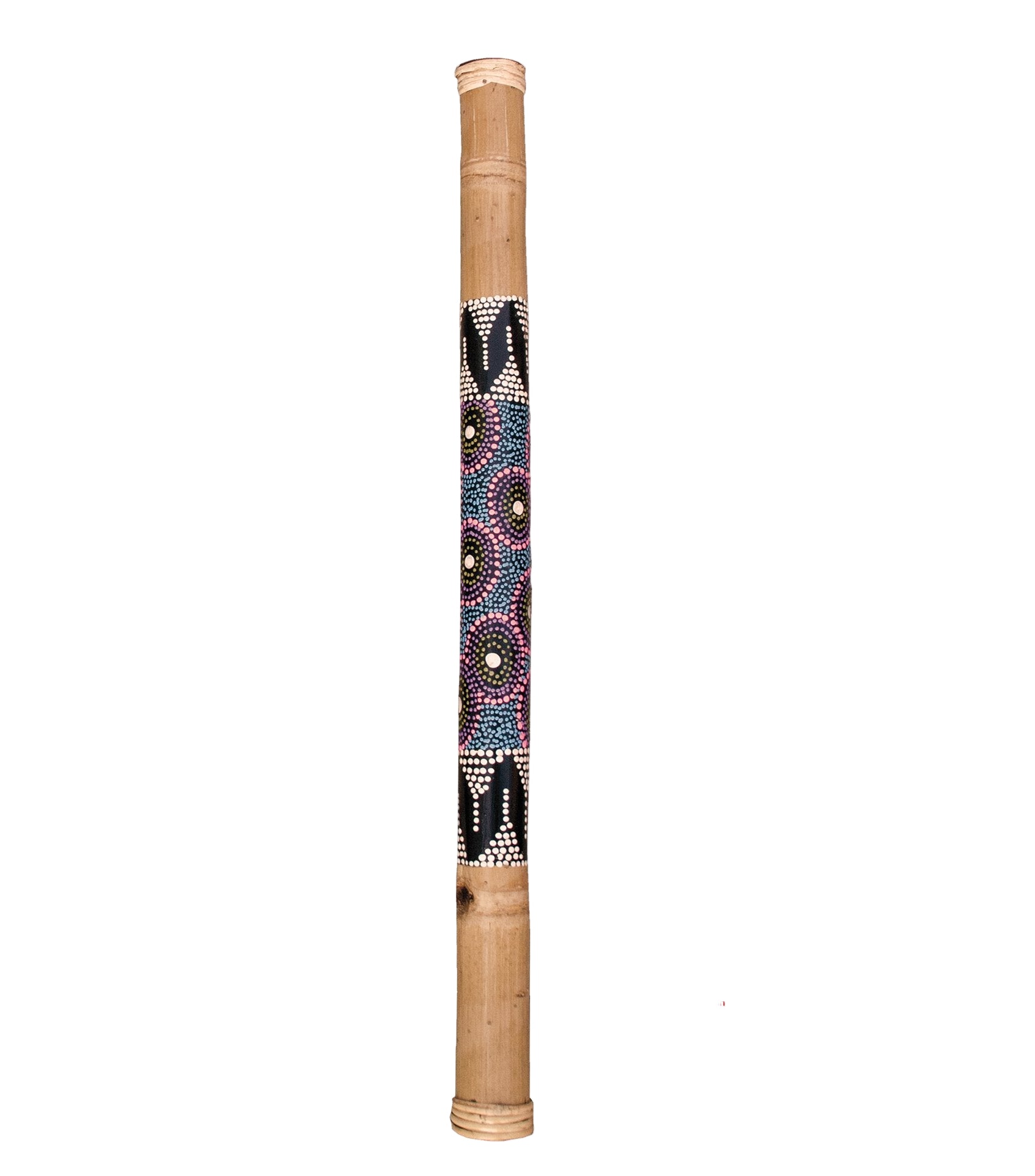 Rainstick 80 cm – Hand-Painted Bamboo Rain Stick
