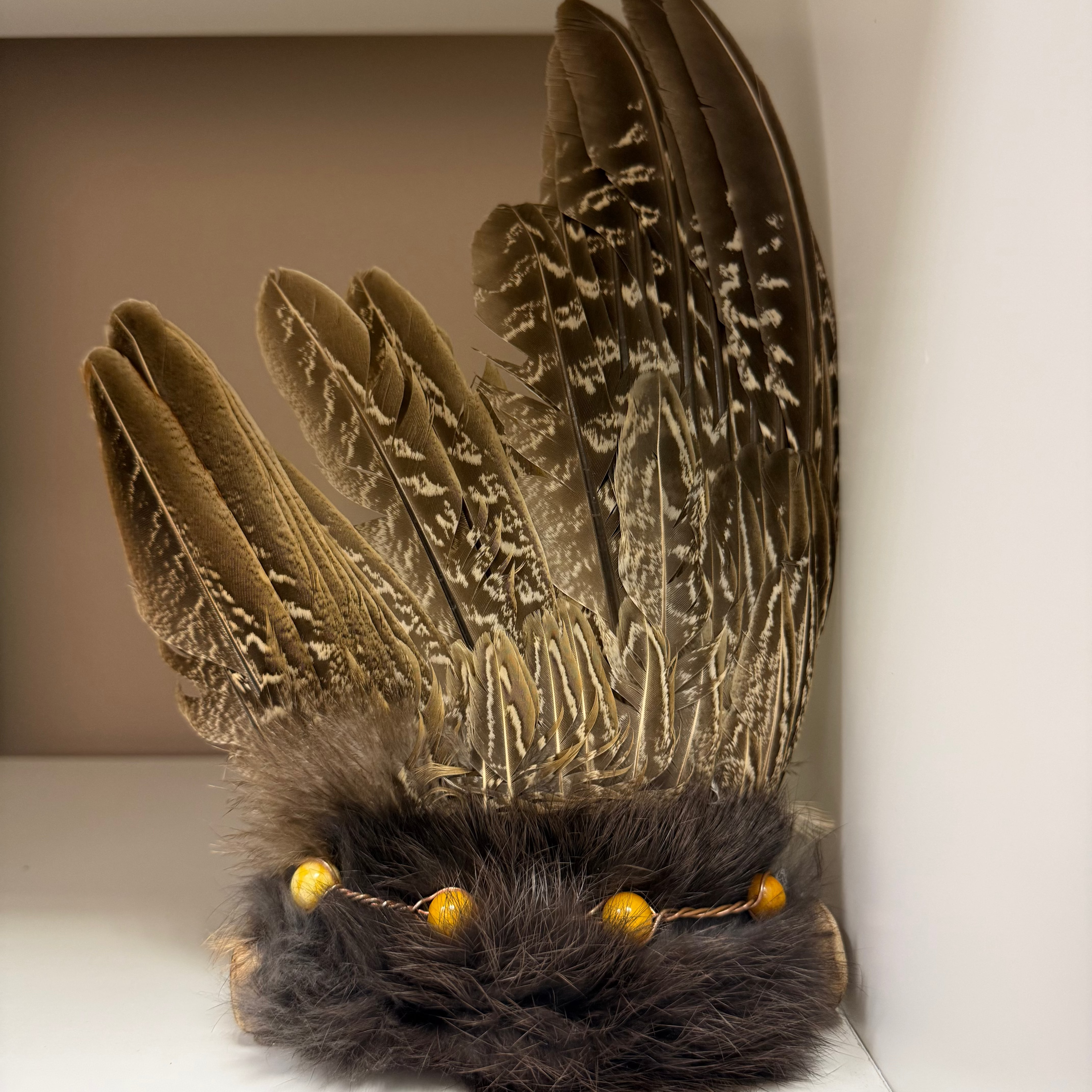 Handmade Smudging Feather Fan