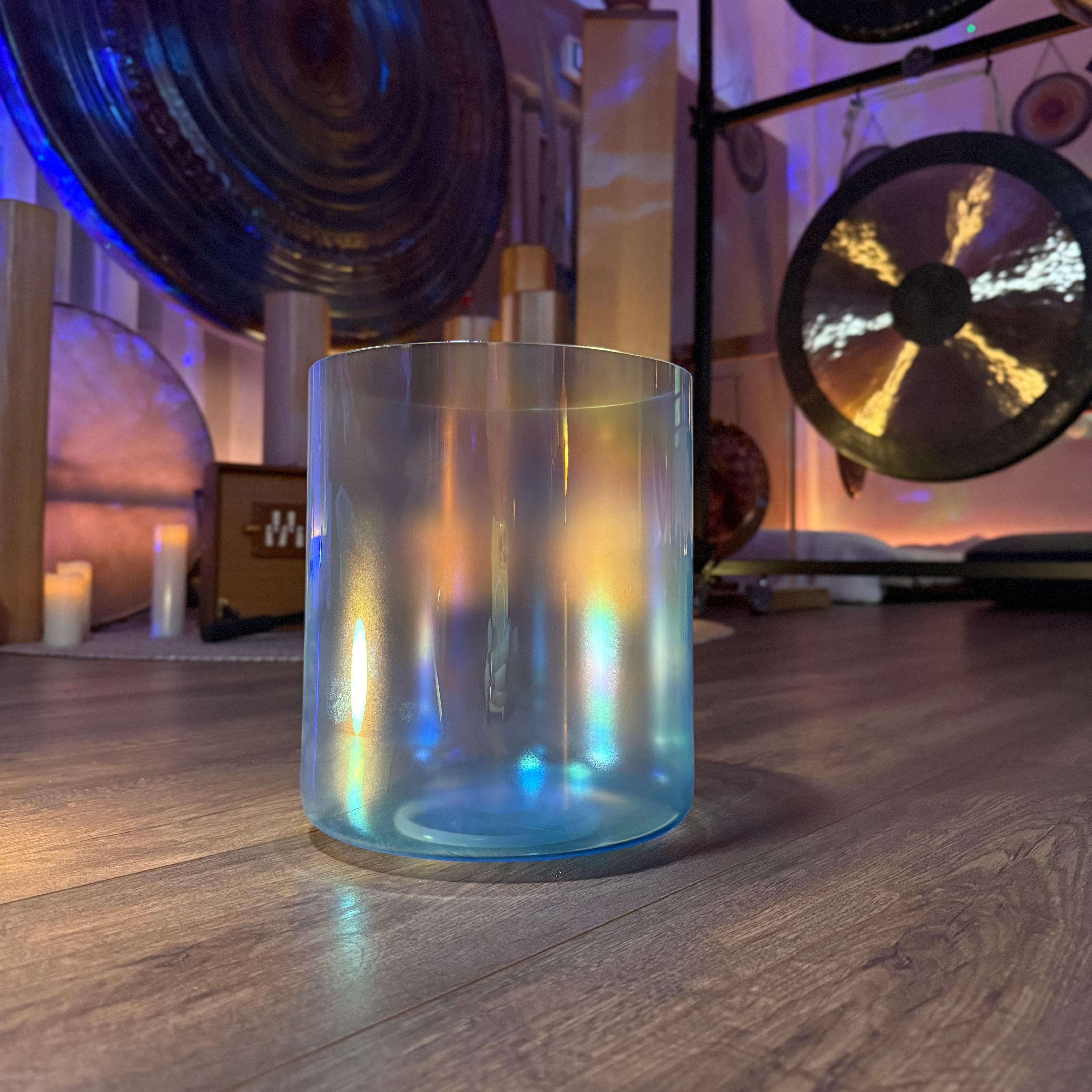 Aura Bowls - Celestial Mist Crystal Singing Bowl (8", G3)