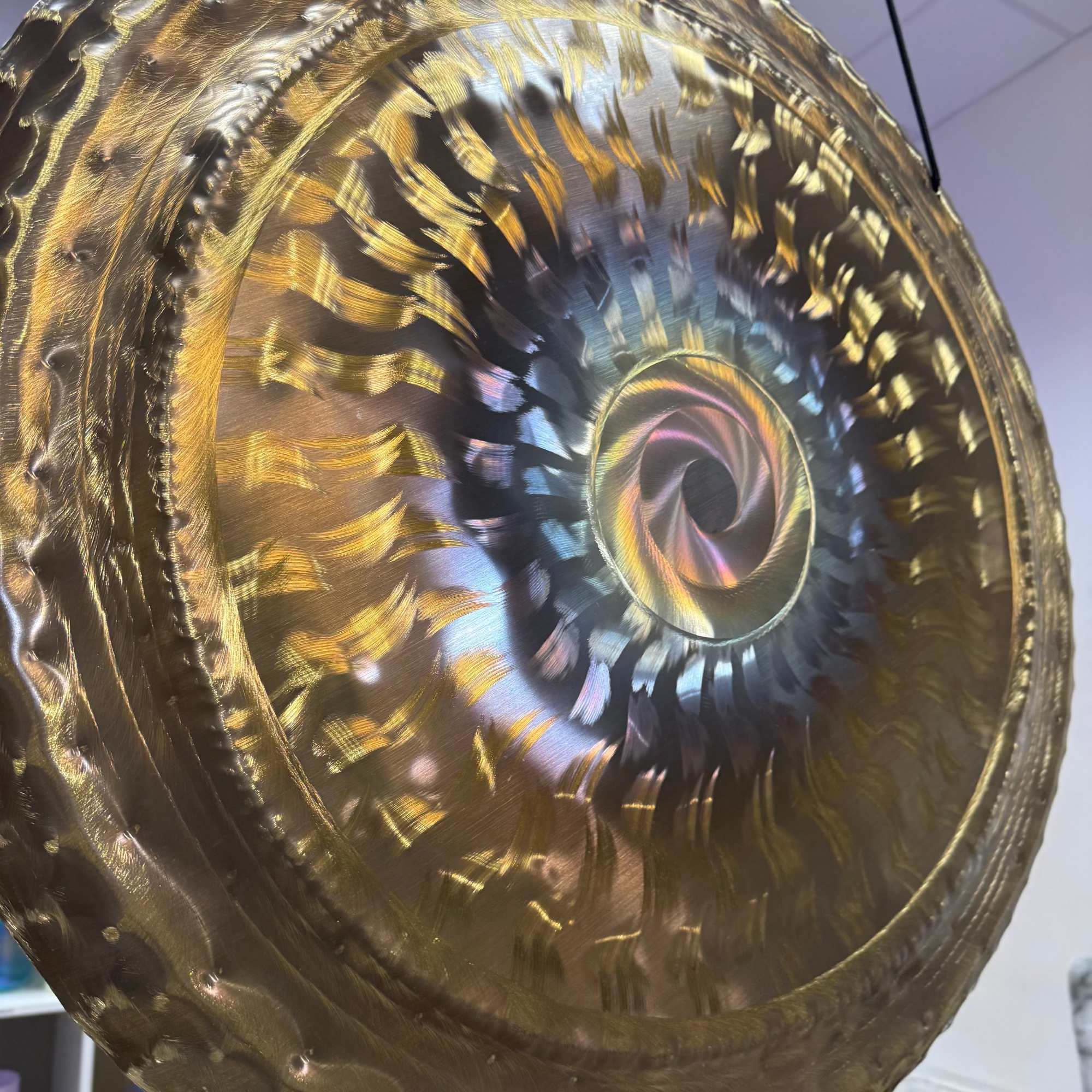 Grotta Sonora – 32”/ 80cm Nickel Silver Gong (Golden Eye Sun)