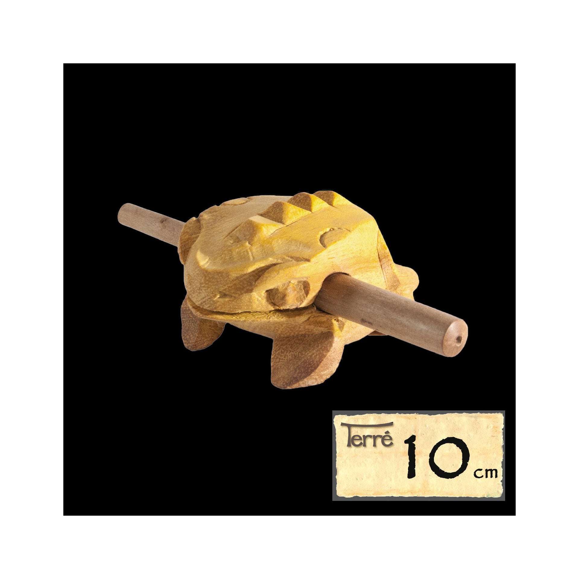 Sound Frog – 10 cm Hand-Carved Jackfruit Wood Guiro