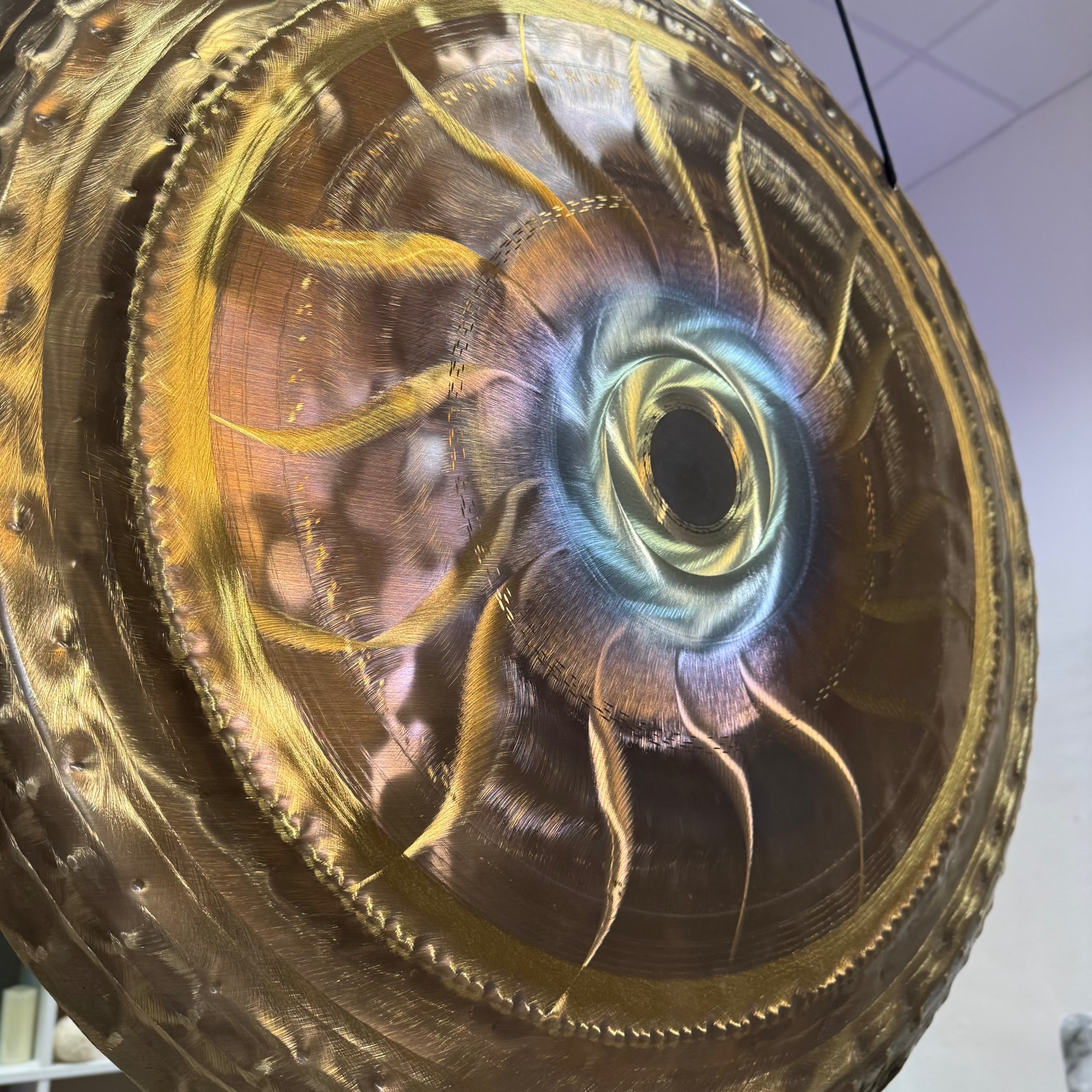 Grotta Sonora – 32”/ 80cm Nickel Silver Gong (Sacred Sun)