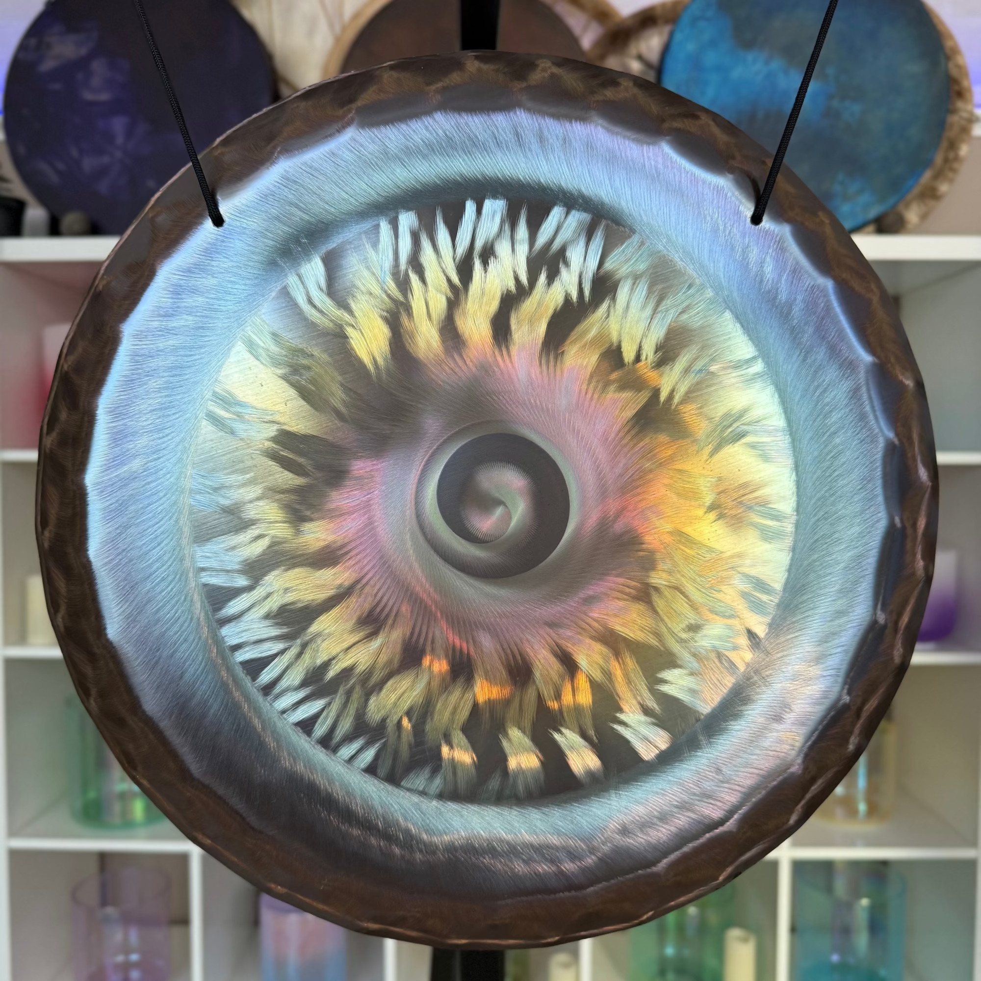 Grotta Sonora - 15" Nickel Silver Gong (Solar Eye)