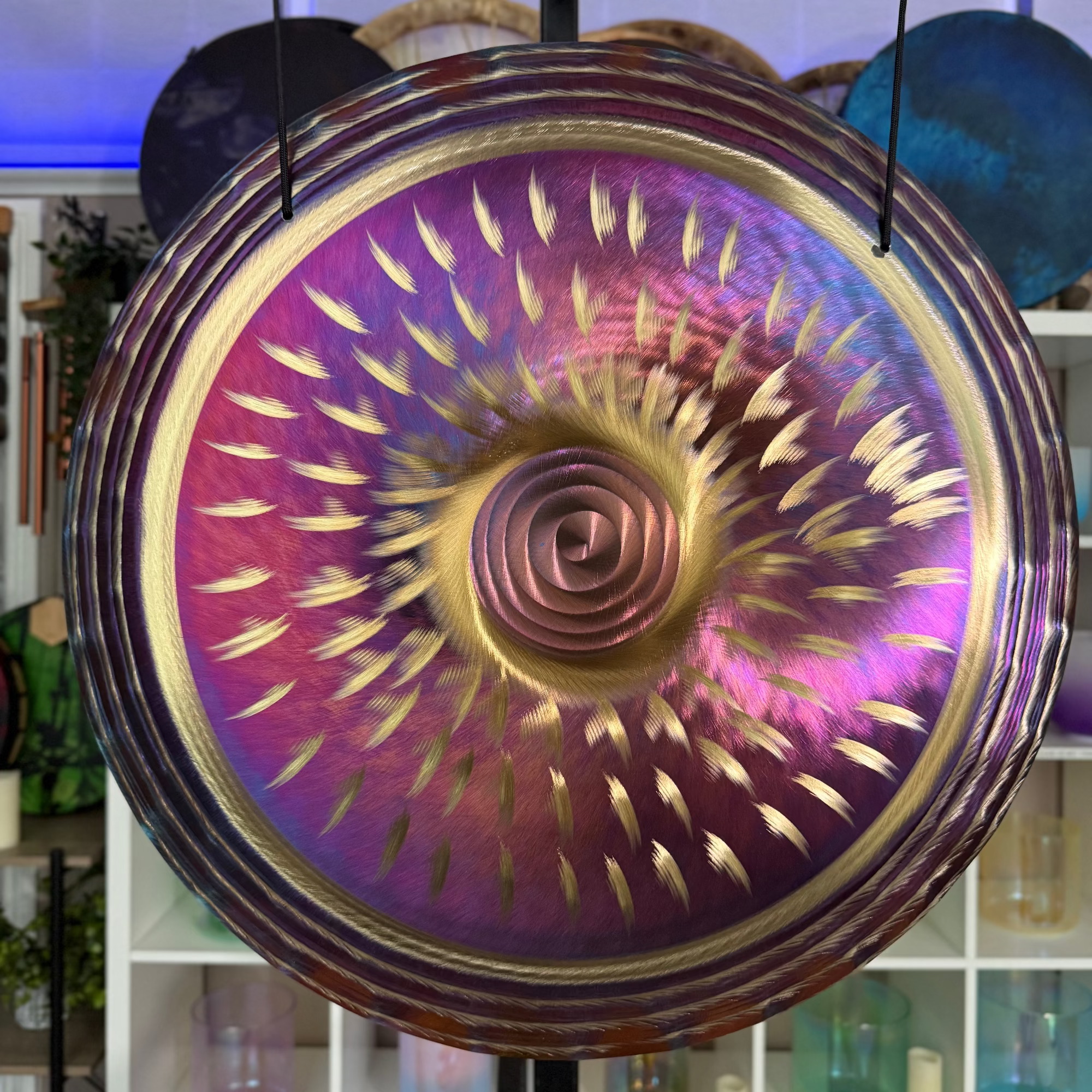 Grotta Sonora - 19"/48cm Handheld Gong (Purple Phoenix)