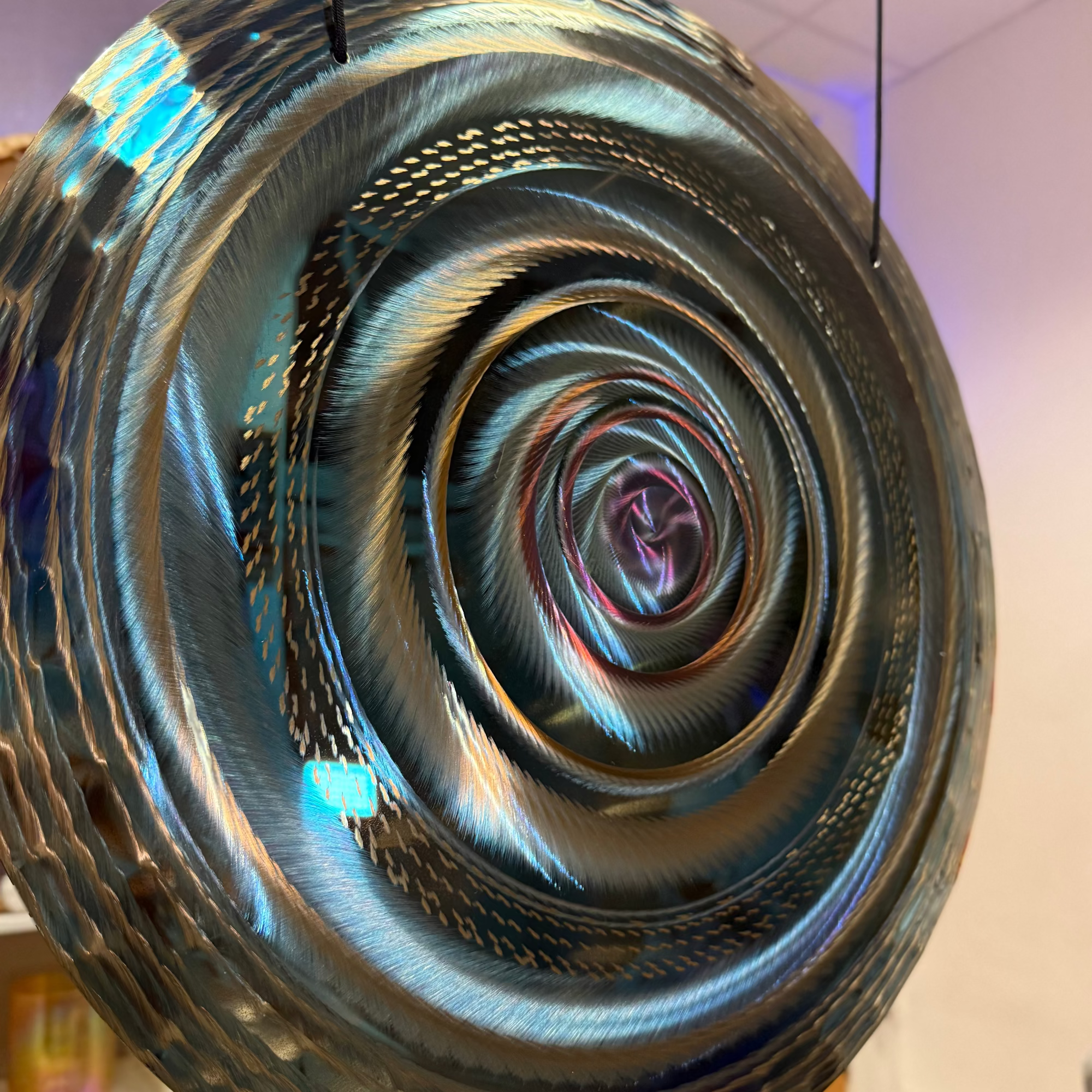 Grotta Sonora - 19”/48cm Handheld Gong (Light Blue)