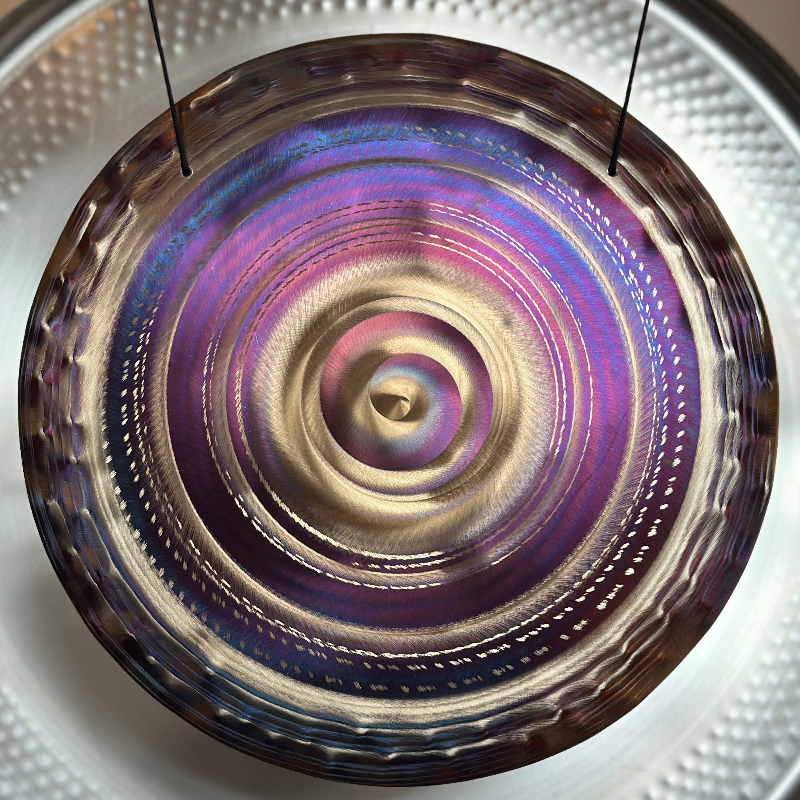 Grotta Sonora - 19”/48cm Handheld Gong (Mandala of Light)
