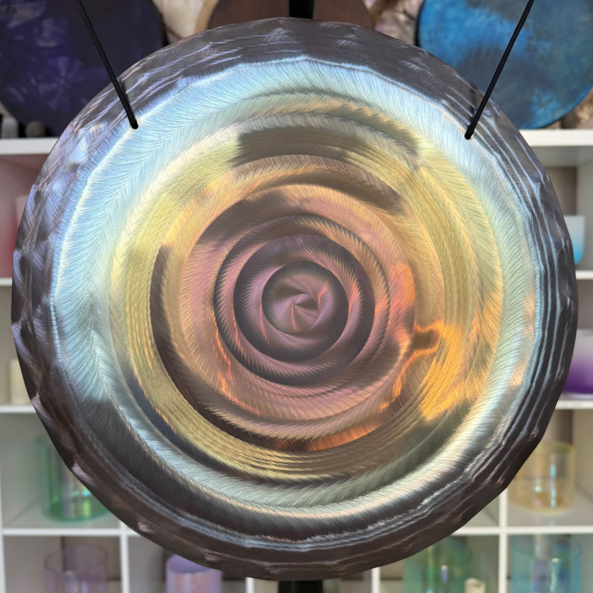 Grotta Sonora - 15" Nickel Silver Gong (Pearl Spiral)