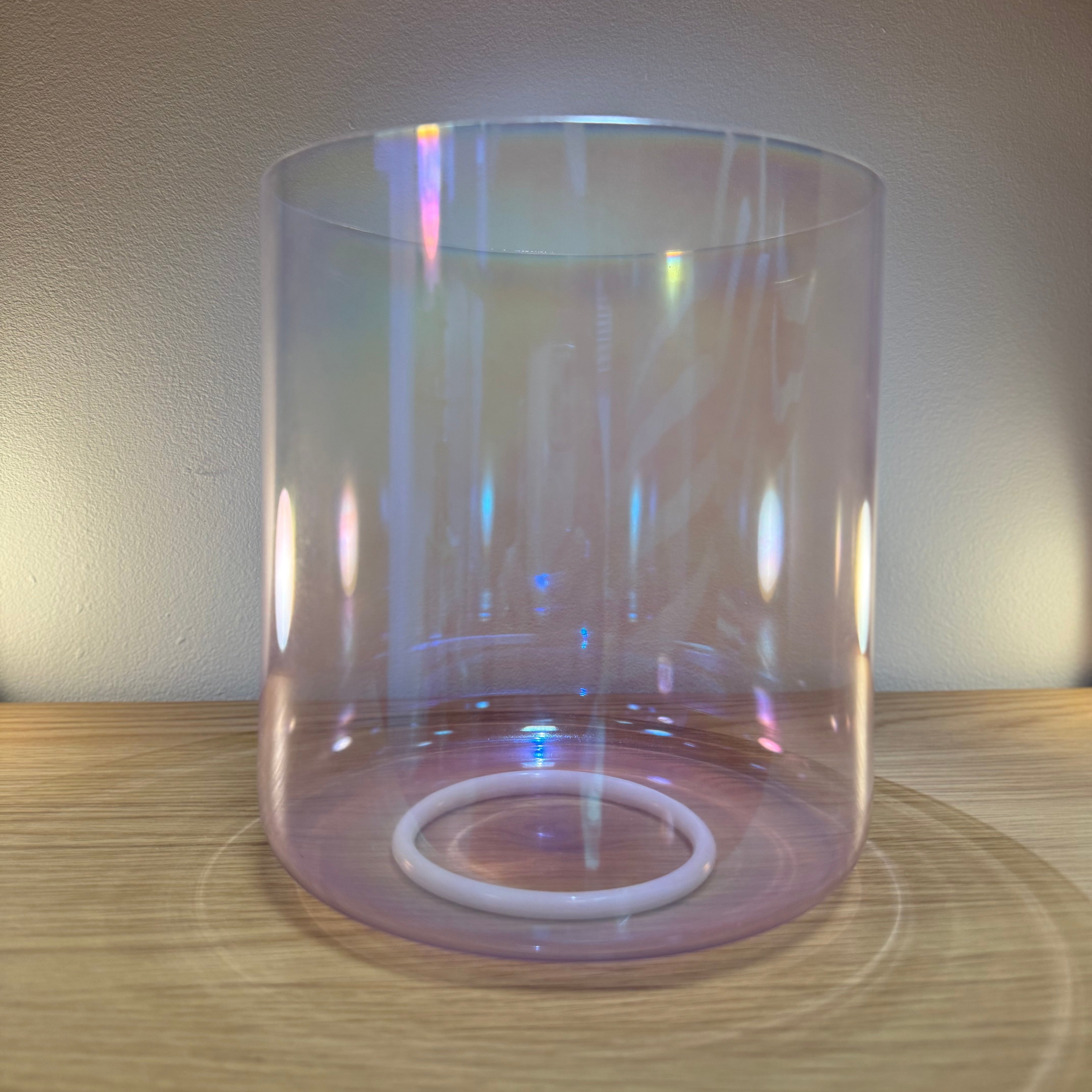 Aura Bowls – Rose Aura Crystal Singing Bowl (7", E5)