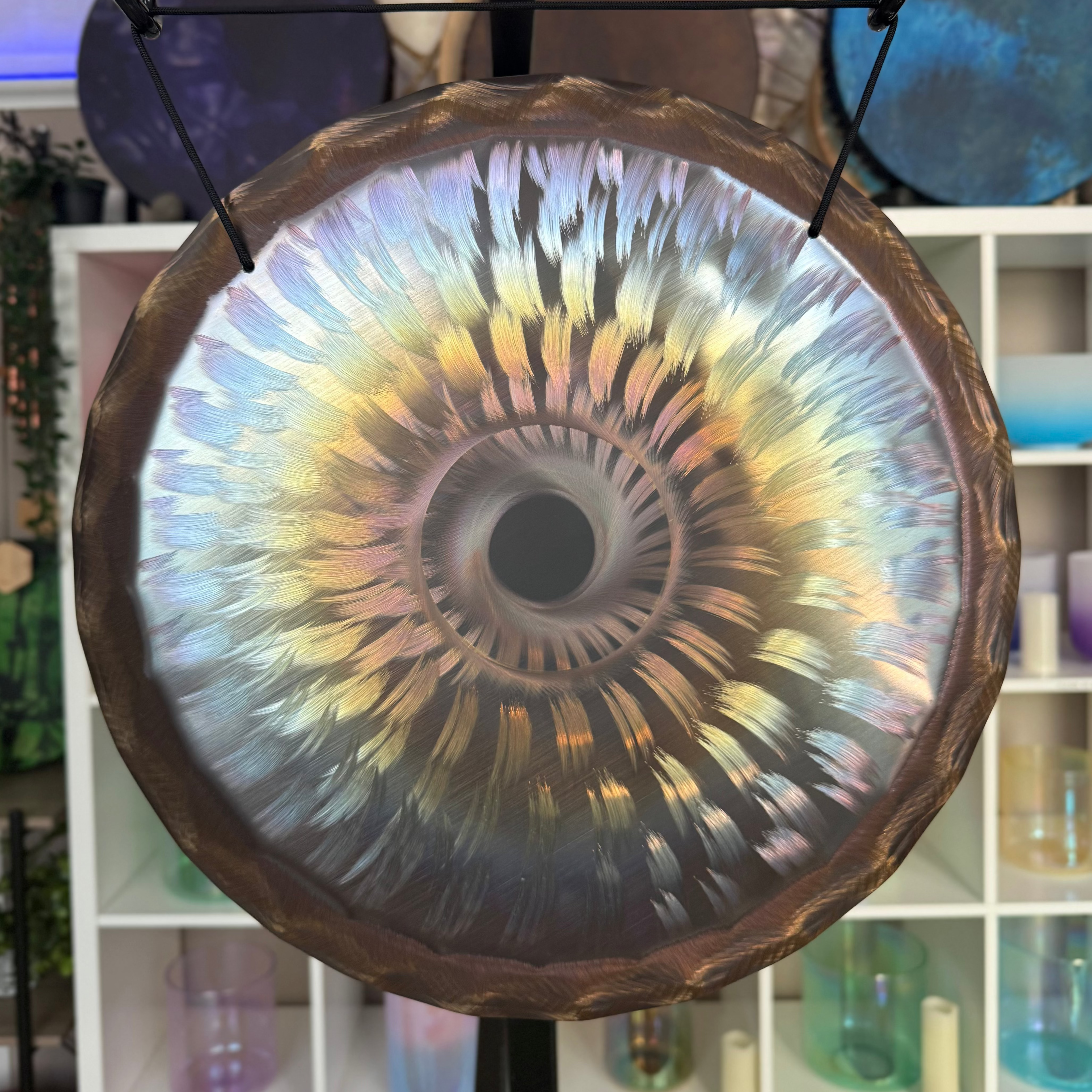 Grotta Sonora - 15" Nickel Silver Gong (Spirit Eye)
