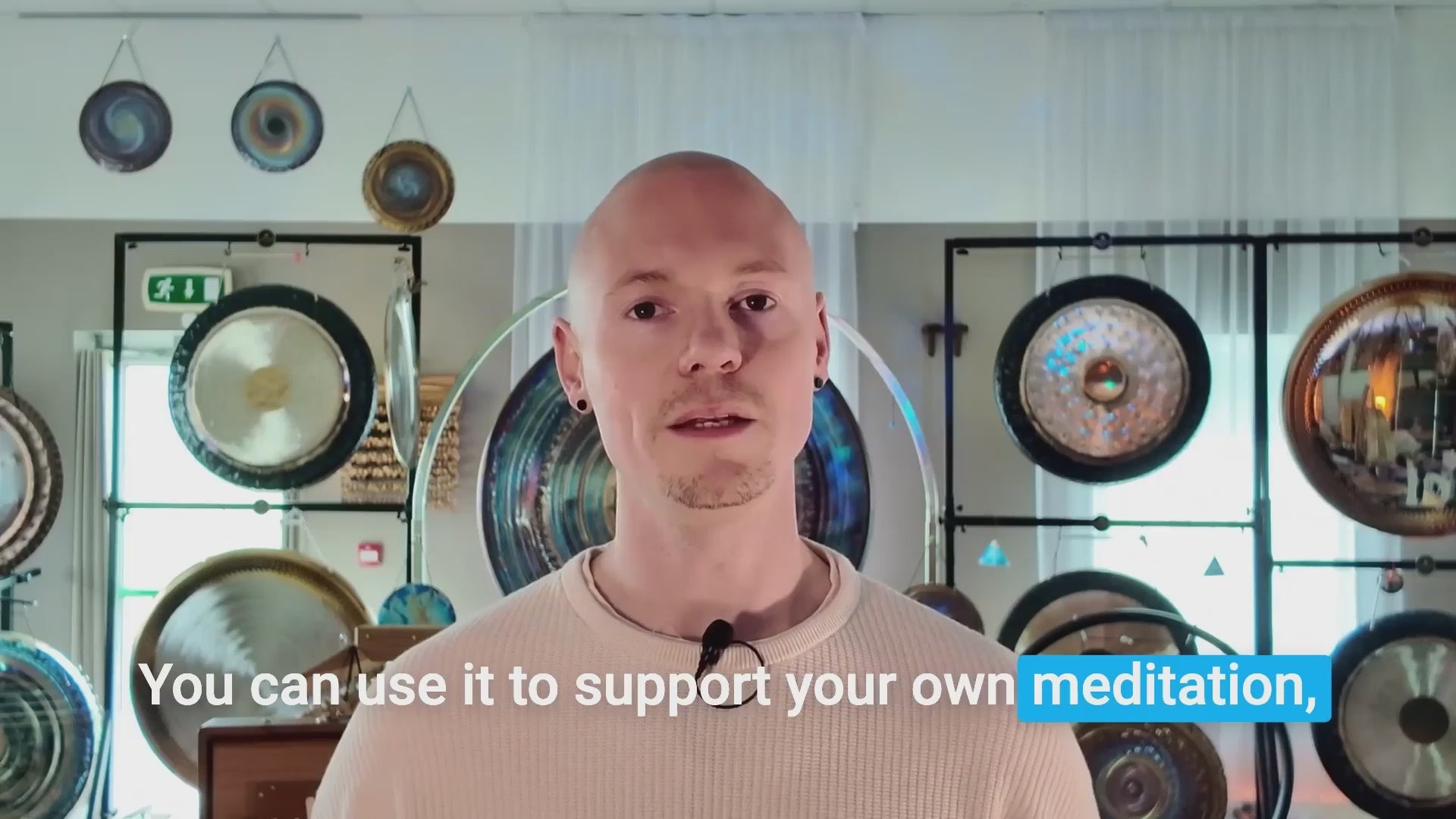 Trailer for Sound Healing Fundamentals — Éanna Healy playing gongs, crystal bowls, chimes and drums at Revival Harmony in Limerick